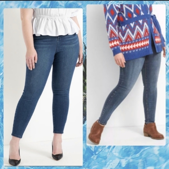 🔵 2 for $40 🔵 LANE BRYANT FLEX MAGIC WAISTBAND SIGNATURE FIT HIGH-RISE - Picture 1 of 14